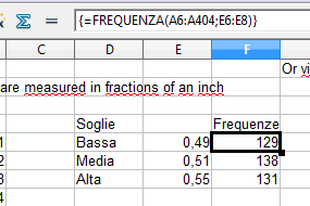 Esercitazione (4) Cerchiamo le righe dove vogliamo effettuare il taglio e annotiamo i valori