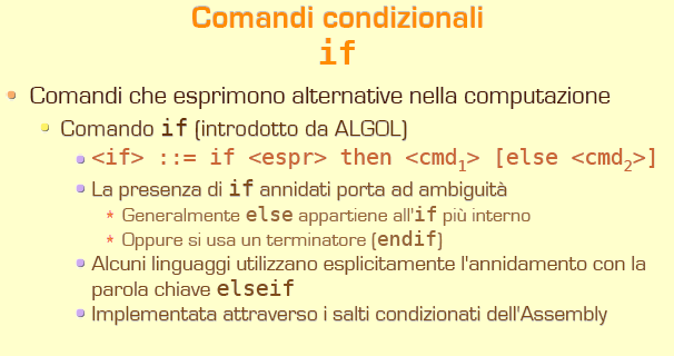 PROGRAMMAZIONE: LE BASI ELSE