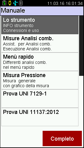 INFO E possibile leggere il manuale di