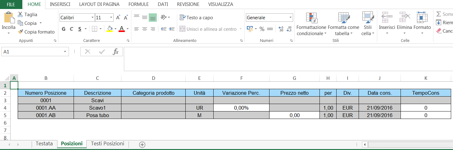 Esportazione offerta Cliccando il tasto «Esportare» è possibile scaricare