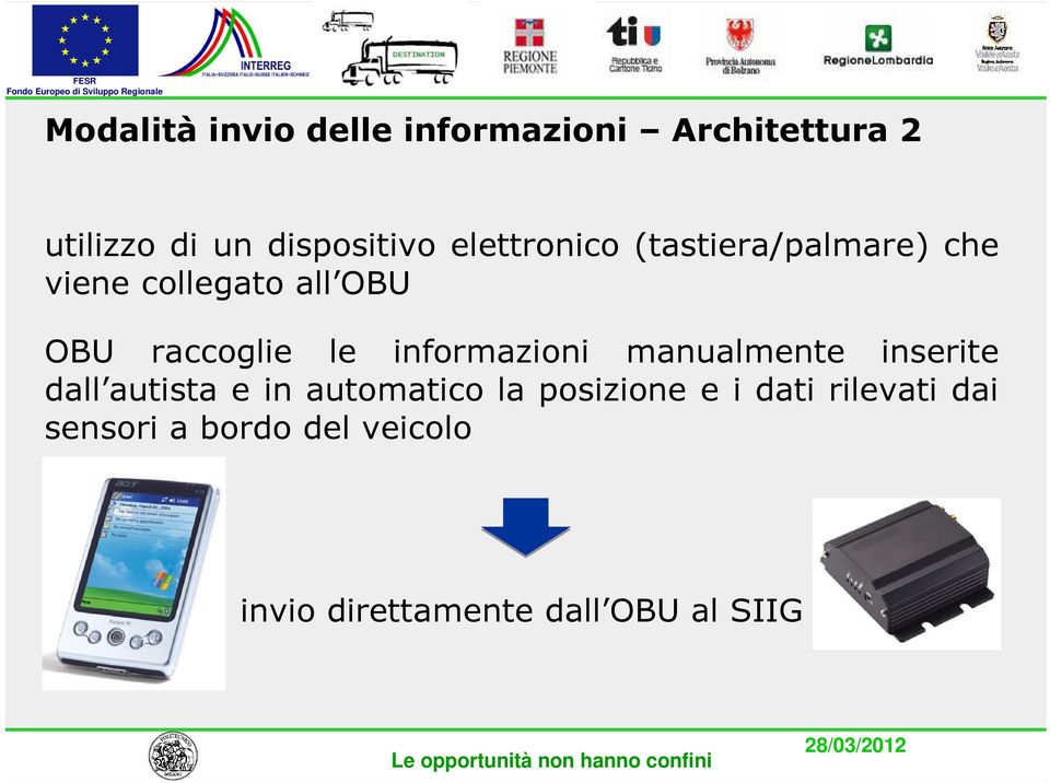 informazioni manualmente inserite dall autista e in automatico la posizione e