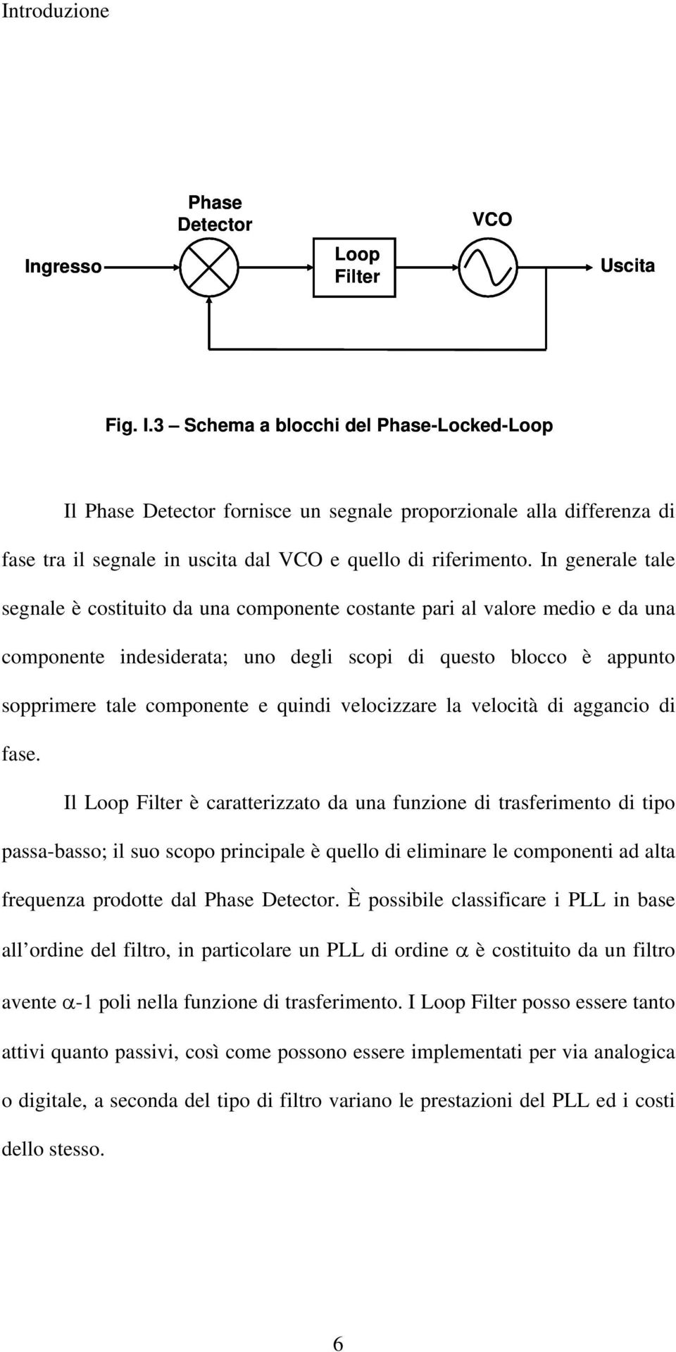 In generale tale segnale è costituito da una componente costante pari al valore medio e da una componente indesiderata; uno degli scopi di questo blocco è appunto sopprimere tale componente e quindi