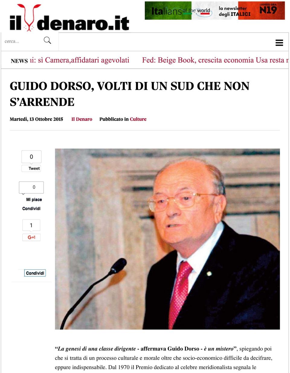 un processo culturale e morale oltre che socio-economico difficile da decifrare,