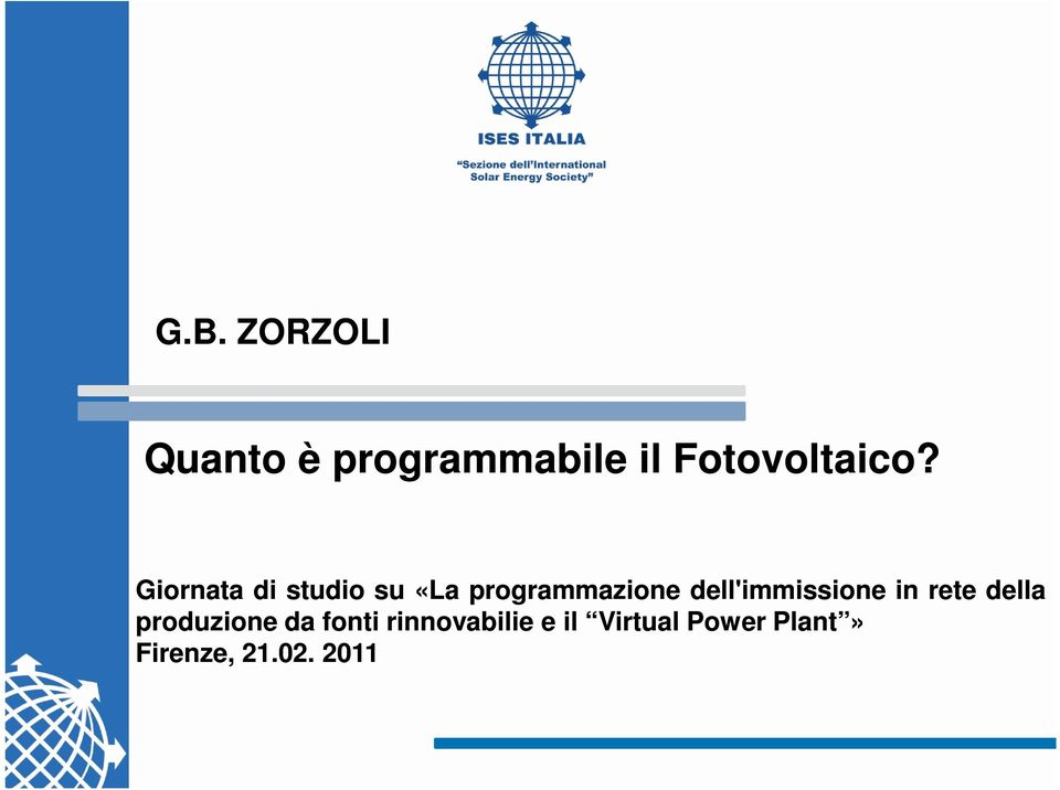 Giornata di studio su «La programmazione