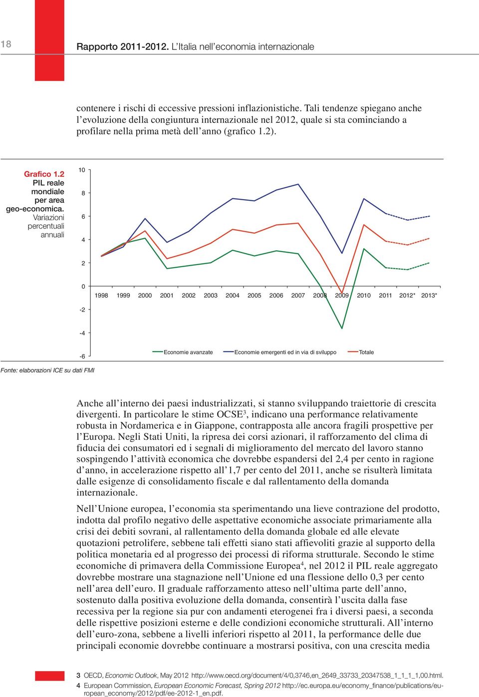 2 PIL reale mondiale per area geo-economica.