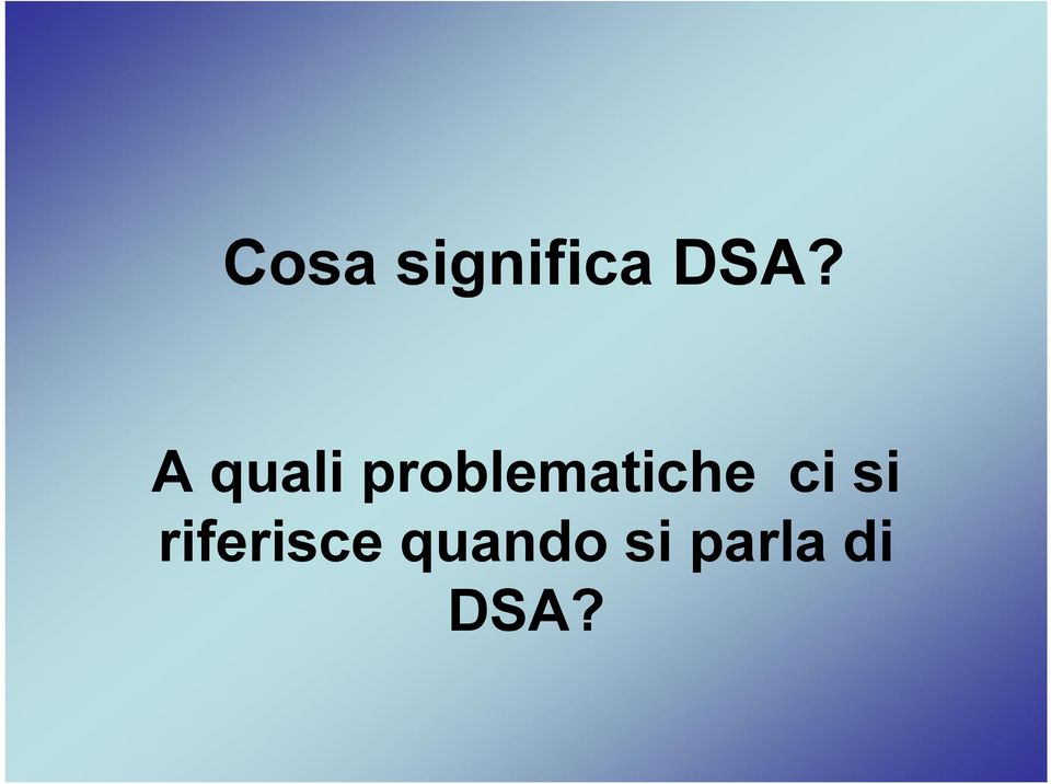 problematiche ci si