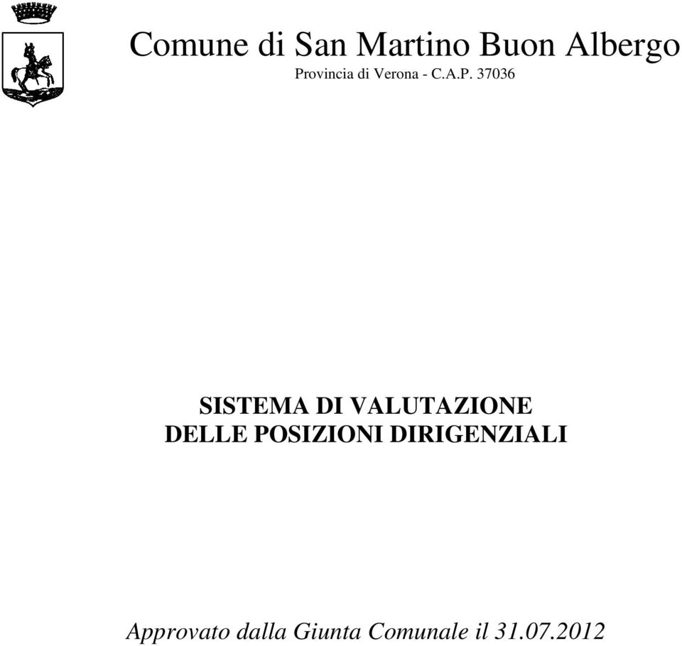 SISTEMA DI VALUTAZIONE DELLE POSIZIONI