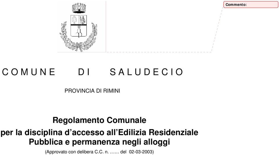 accesso all Edilizia Residenziale Pubblica e permanenza