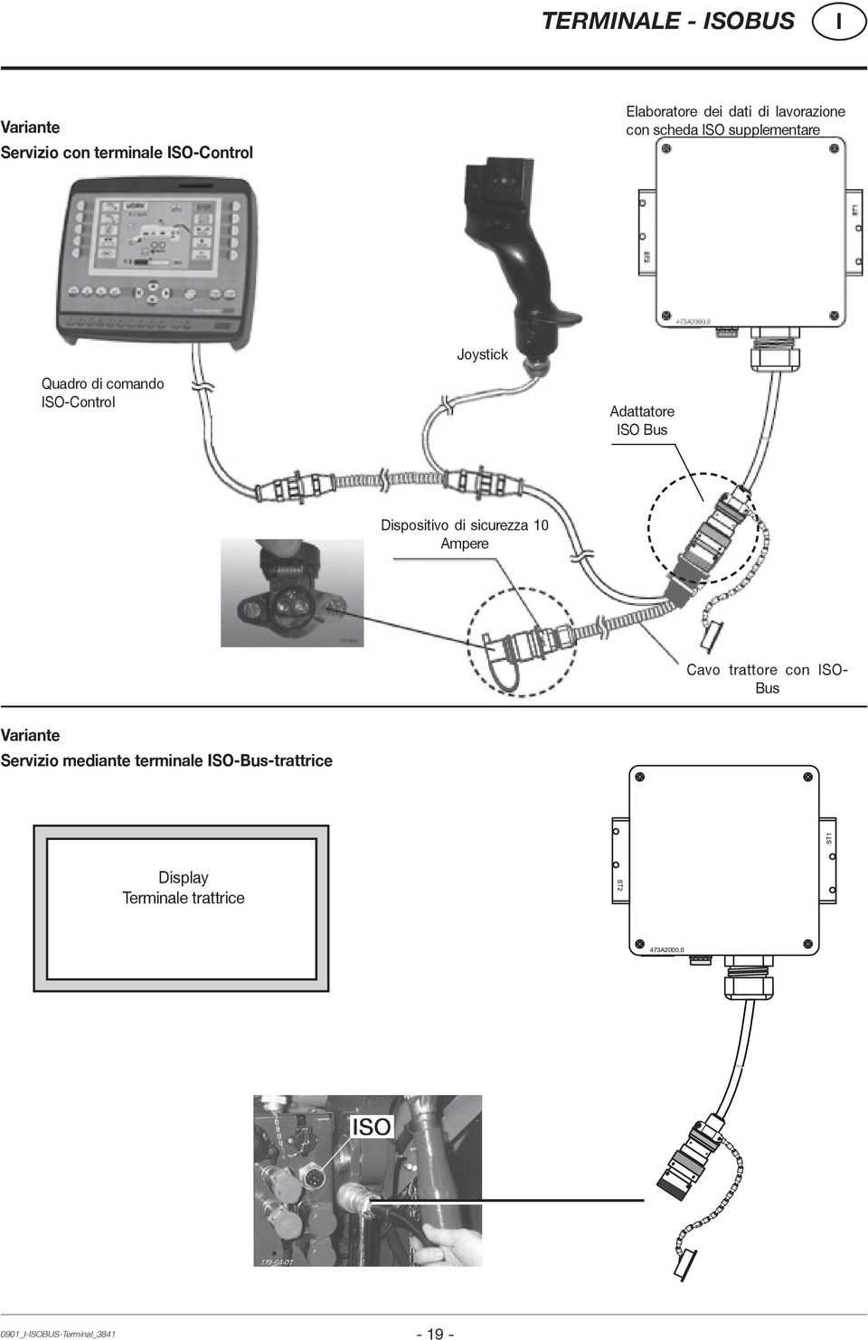 SO Bus Dispositivo di sicurezza 10 Ampere Cavo trattore con SO- Bus Variante Servizio