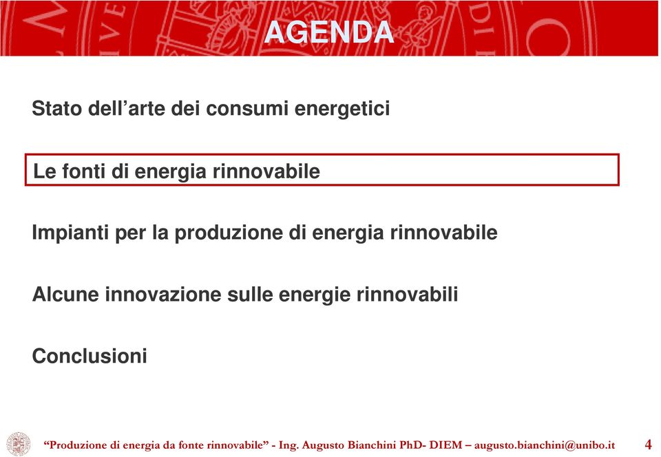 la produzione di energia rinnovabile Alcune