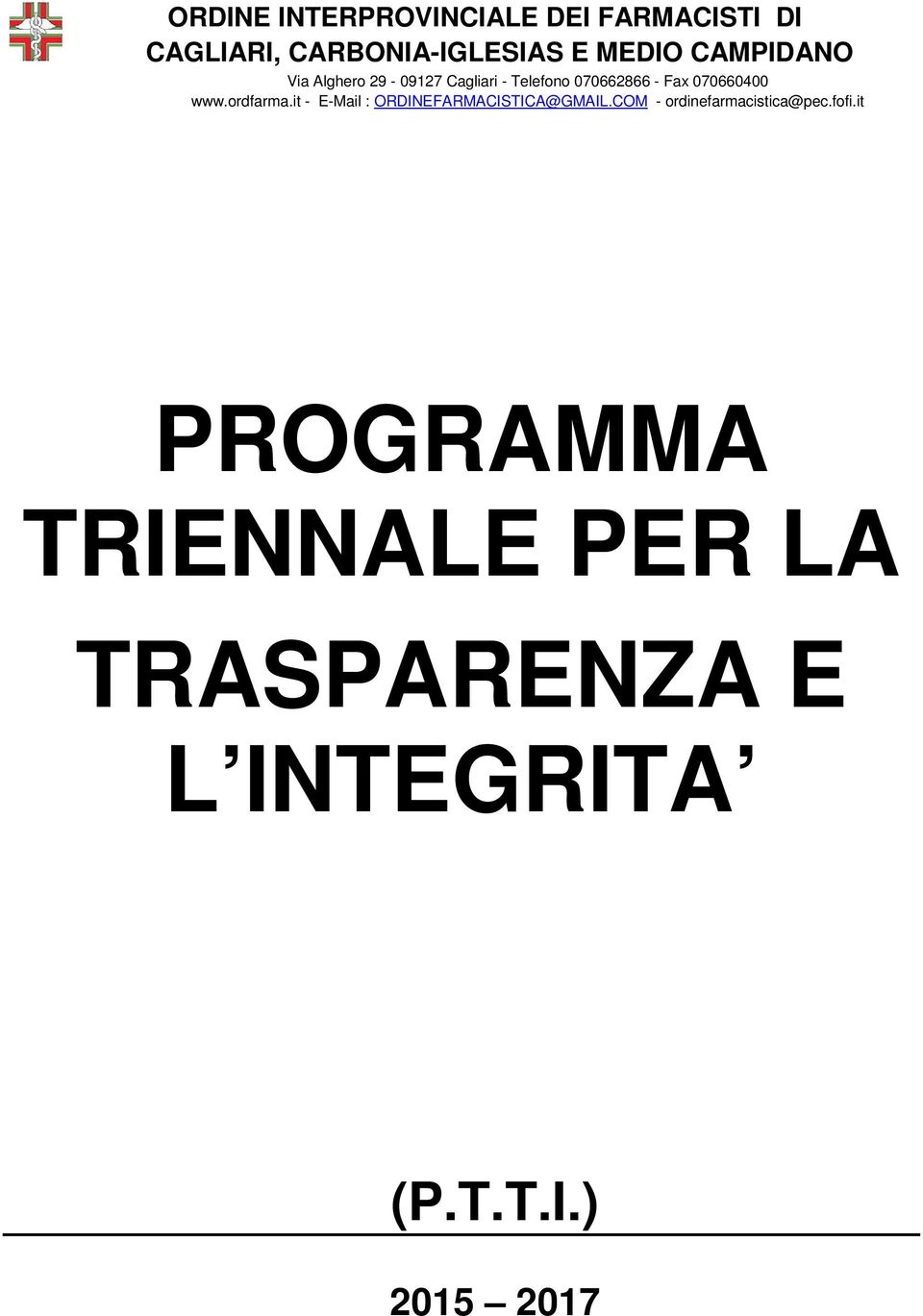 TRASPARENZA E L