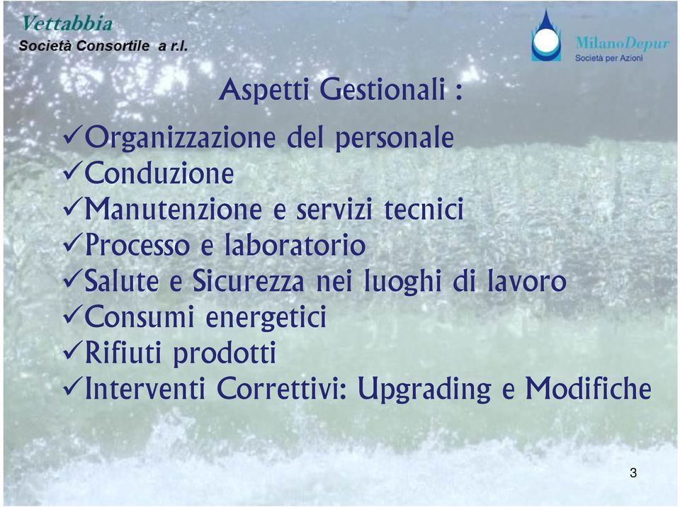 laboratorio Salute e Sicurezza nei luoghi di lavoro Consumi