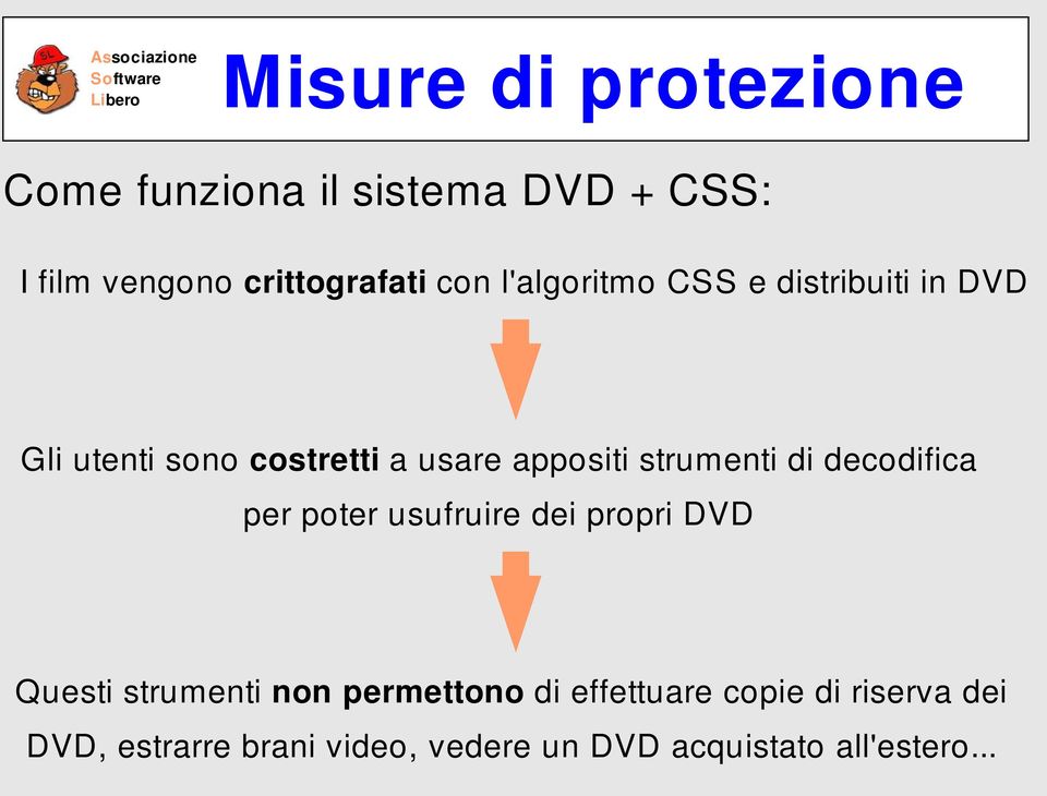 di decodifica per poter usufruire dei propri DVD Questi strumenti non permettono di