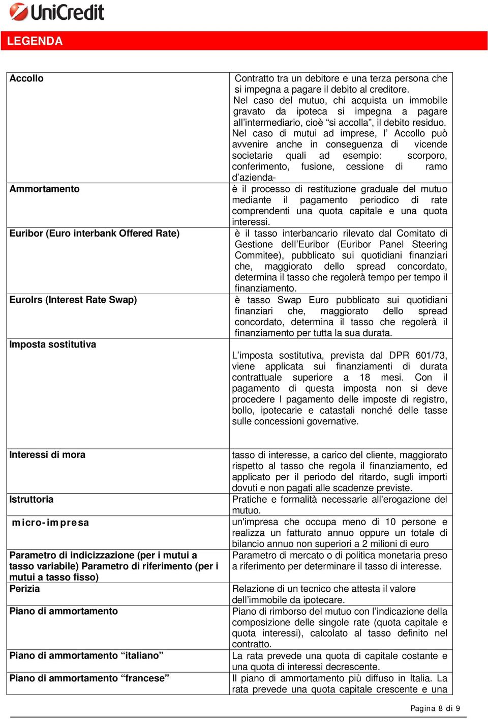 Nel caso di mutui ad imprese, l Accollo può avvenire anche in conseguenza di vicende societarie quali ad esempio: scorporo, conferimento, fusione, cessione di ramo d aziendaè il processo di