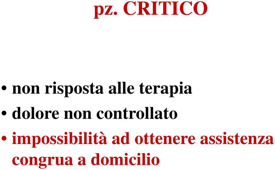 controllato impossibilità ad