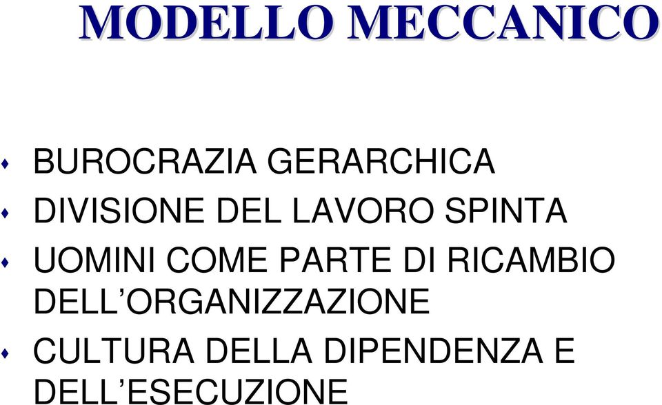 PARTE DI RICAMBIO DELL ORGANIZZAZIONE