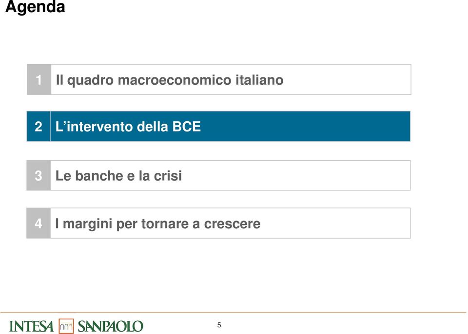 intervento della BCE 3 Le