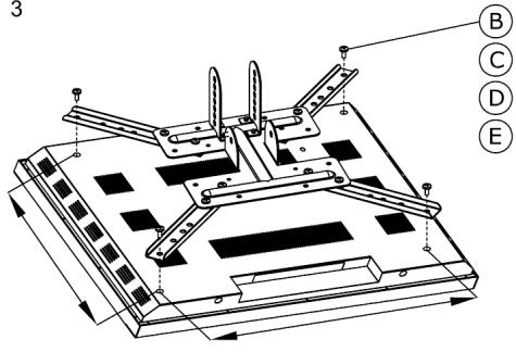 4. FISSARE IL SUPPORTO DEL PROIETTORE AL SOFFITTO Accertarsi di seguire le istruzioni fornite per fissare TM-1200 / TM-TELE / TM-CC a una struttura portante presente nel soffitto, poi rimuovere il