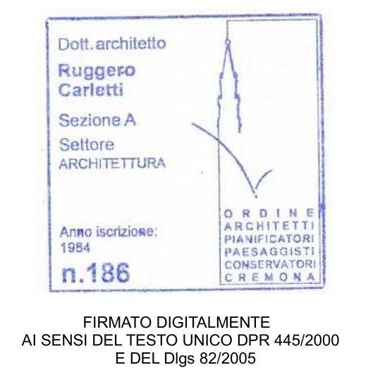 Arch. Ruggero Carletti Progetto Architettonico: Arch. Ruggero Carletti Collaboratori: Arch.
