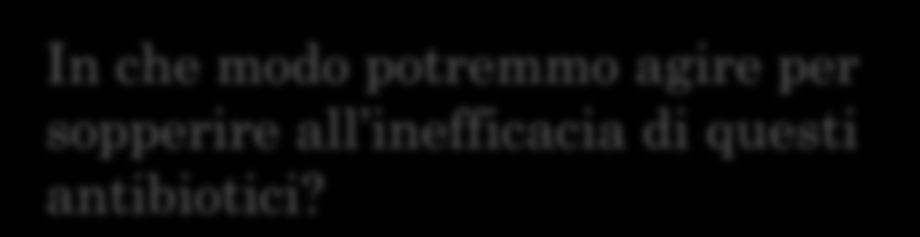 Ciò ha dimostrato che la resistenza a questi due antibiotici, usati in caso di allergia alla Penicillina, è notevolmente aumentata rispetto agli studi presenti in letteratura.