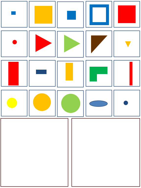 COSTRUISCI TU DELLE FIGURE USANDO LE DIVERSE FORME. LA STESSA FIGURA LA PUOI USARE UNA SOLA VOLTA LA MACCHINA Fa osservare le forme separatamente facendo osservare: forma, colore, grandezza.