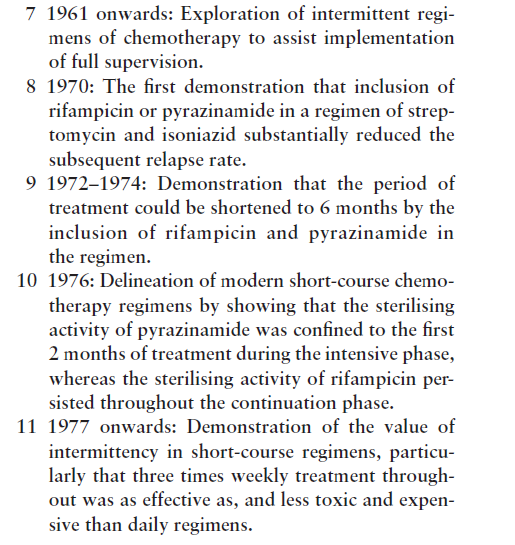 RIFAMPICIN RIFAMPICIN + PYRAZINAMIDE SHORT-COURSE