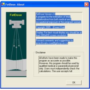 23 (2003) 183 194 43 FetDose Calcolo della dose all embrione a al feto per pazienti e lavoratori Possibili calcoli con diverse tipologie di esami: radiografici, fluoroscopici, interventistici