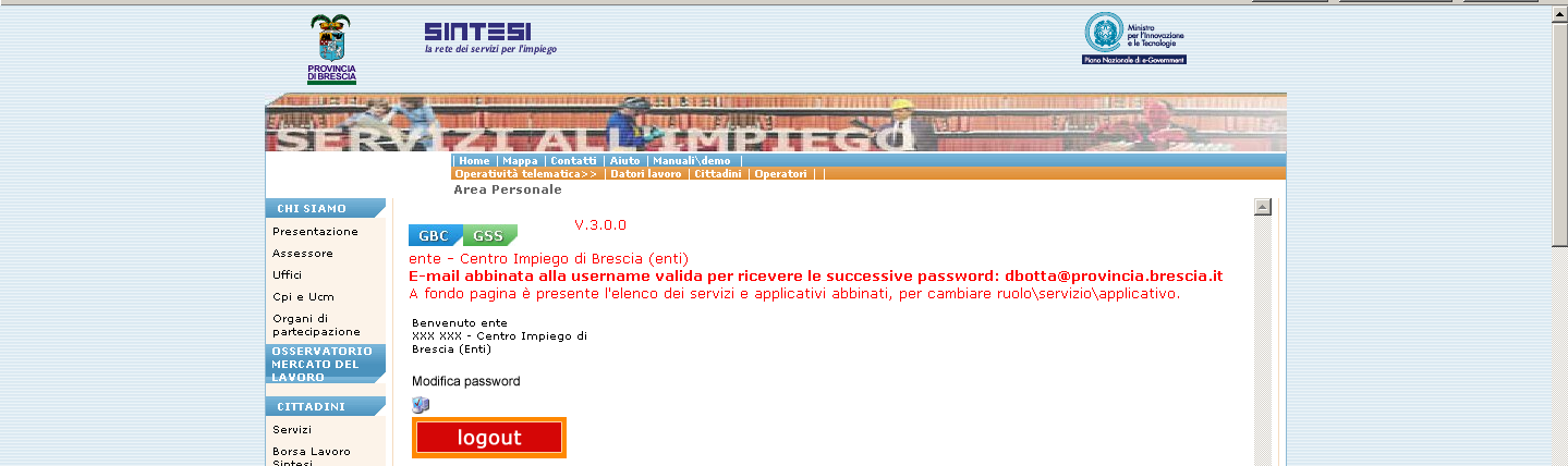 3 NB: nel caso di impossibilità temporanea di accesso al GBC, l interessato può presentare ugualmente la richiesta, compilando e sottoscrivendo l apposito modulo Domanda di concessione e uso del