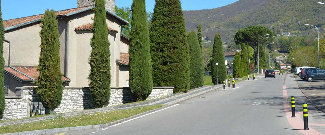 B Strumenti Attuazione L esecuzione deve prevedere la posa di bordure di delimitazione, nonché di elementi verticali di segnalazione (colonnette direttrici o paletti flessibili) e di elementi ad alta