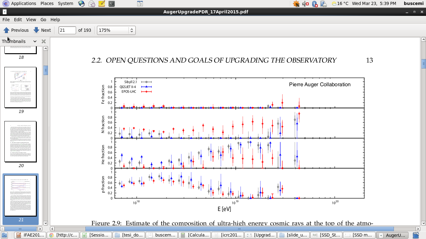 AugerPrime Perché? Perché continuare a studiare gli UHECRs? Pierre Auger Collaboration, Phys. Rev. D90 no.