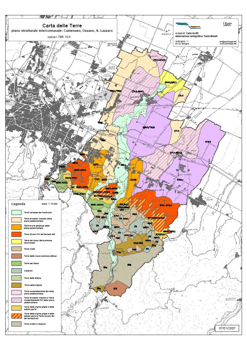 agronomico. Viene di seguito riportata la legenda della Carta delle Terre con una descrizione sintetica del comportamento agronomico. Fig. 5.