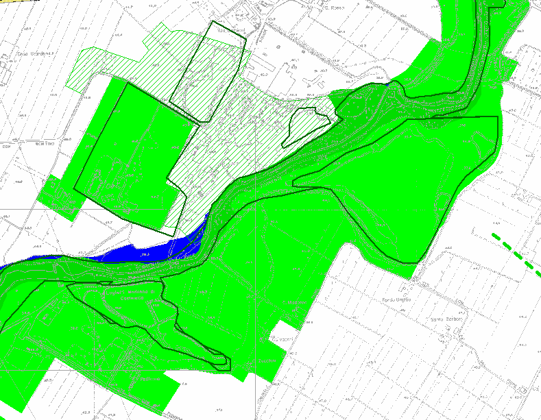 B.2.4.2.3 Nodi prossimi al torrente Idice in zona Madonna di Castenaso 2 1 4 3 Il nodo n.