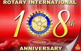 Il Rotary compie 108 anni e lo festeggia con una serie di service rivolti al sociale. Nato dall iniziativa di un giovane avvocato, Paul P.