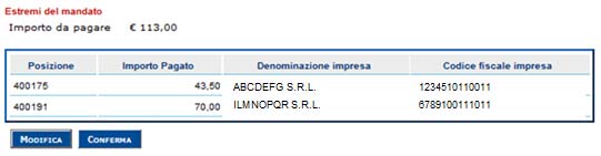 figura che segue: Attraverso il bottone l applicativo effettuerà la generazione del Codice Identificativo Mandato (brevemente CIM) e visualizzerà un nuovo pannello illustrato nel successivo paragrafo