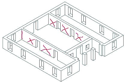 ABACO DEI MECCANISMI DI COLLASSO DEI PALAZZI M1. RIBALTAMENTO DELLE PARETI M2. INSTABILITA VERTICALE DELLE PARETI M3.