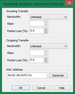 Figura 8 Nel complesso, Workstation 9 di networking virtuale è il più avanzato che ho visto, date le molteplici opzioni di rete virtuali, costruita nel server DHCP, e la nuova opzione segmenti LAN