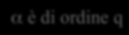 Ordine di un elemento! Ordine di α Z p * = il più piccolo intero positivo r tale che α r = 1 mod p! Sia α Z p * e sia q = ord(α)!