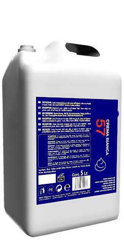 5 5 7 CREMA LAVAMANI BIANCA Crema lavamani ideale per tutti i settori dell'industria, pulisce in profondità da grassi, vernici, olio e sporchi difficili. Formula ad azione emolliente.