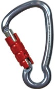 LIGHT ALLOY GALVANIZED STEEL CONNECTORS CONNETTORI IN LEGA LEGGERA E IN ACCIAIO ZINCATO KEY Shaped body ideal as rope lanyards terminal connector; ideal to connect the sit harness to the chest