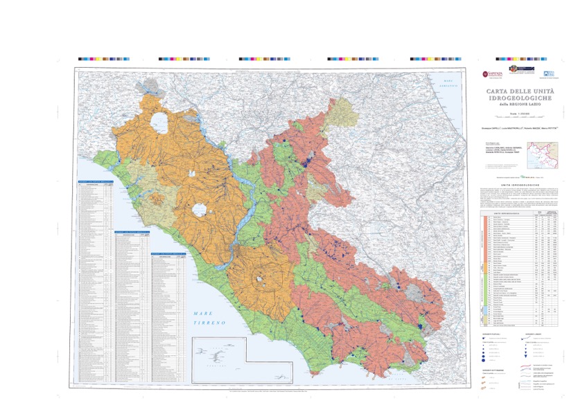 Carta geologica del Lazio