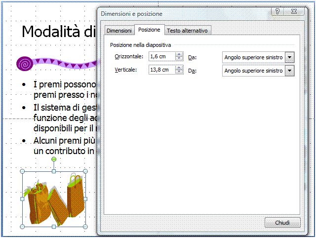 AM6 Strumenti di presentazione livello avanzato 23 Riferimento al Sample Test AM6.1 - Office 2007 Domanda n.