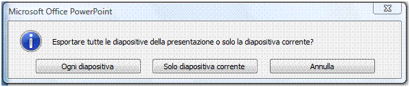 AM6 Strumenti di presentazione livello avanzato 49 AM6.6.2.2 Salvare una specifica diapositiva, nel formato di file: gif, jpeg, bmp.