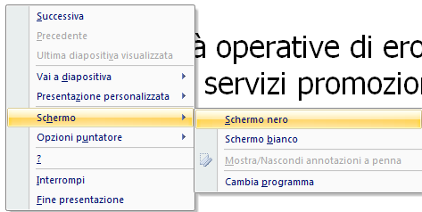 AM6 Strumenti di presentazione livello avanzato 55 AM6.7.3 Controllo della presentazione delle diapositive AM6.7.3.1 Aggiungere, cancellare annotazioni a penna, durante una presentazione di diapositive.