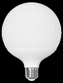 Lampada LED Globo G120 929990 929989 929988 1680 18 =130W Dimensioni: Ø 120 x 160 mm Lampada LED Globo G95 930045 930046 930087 1570 18 =120W Dimensioni: Ø 95 x 126 mm Lampada LED Globo G95 929979