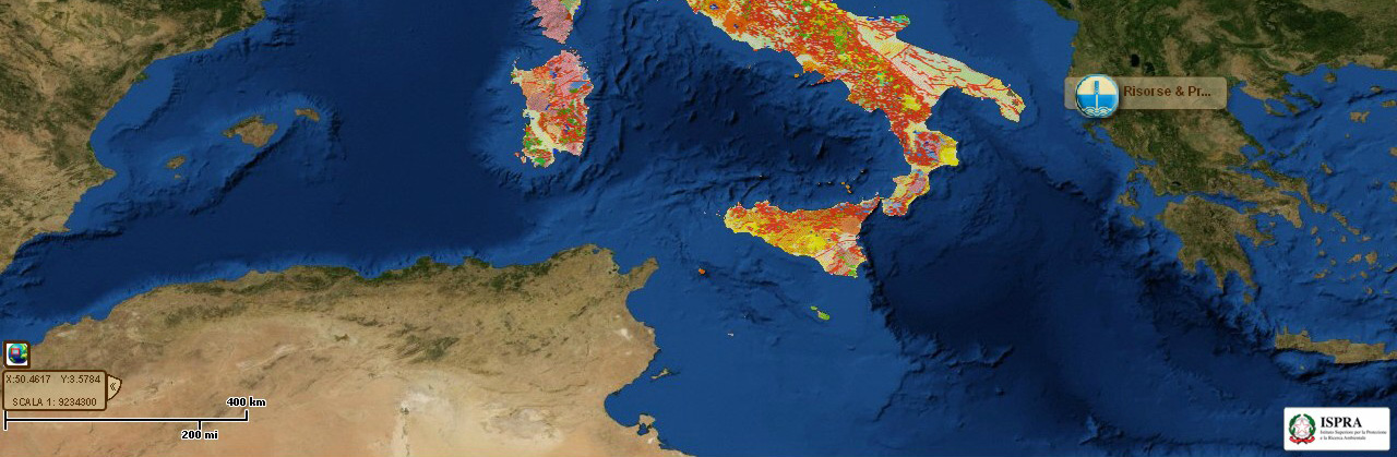 Sviluppo del viewer e organizzazione dei contenuti Il geovisualizzatore del Servizio Geologico, denominato GeoMapViewer, nella prima versione si basava sul visualizzatore Esri flex 1.