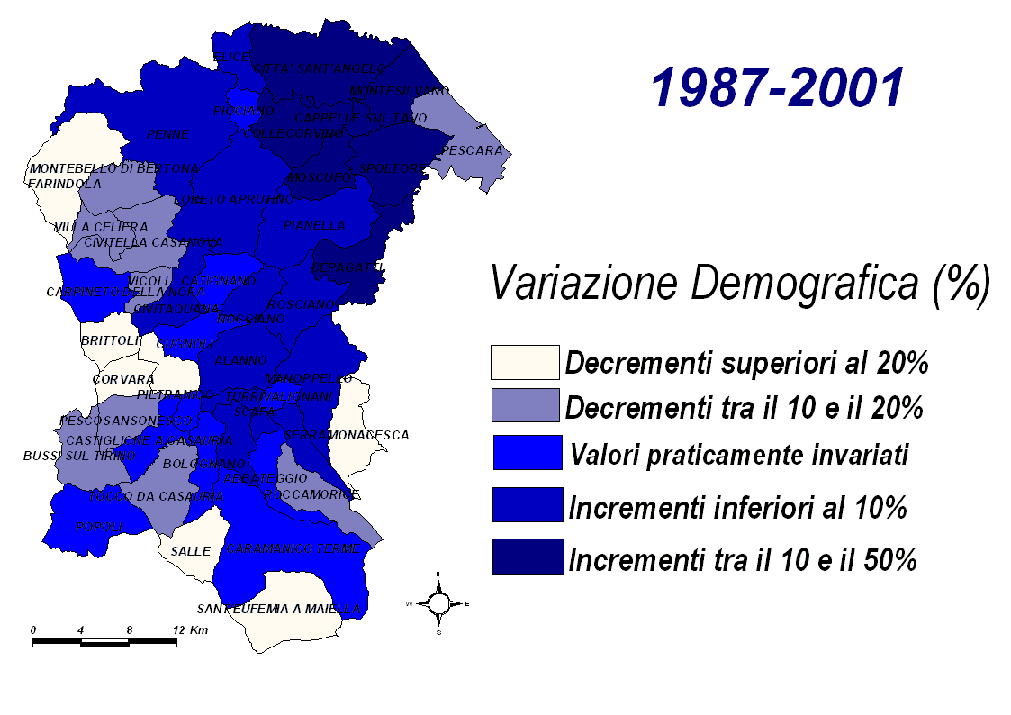 Popolazione -Aumento del numero di abitanti più contenuto rispetto al precedente periodo di osservazione -