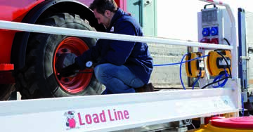 CONSTRUCTION / MOVIMENTO TERRA LOAD LINE mobile service platform LOAD LINE stazione di servizio mobile Load Line is a mobile service platform for loading and unloading earth-moving machines.