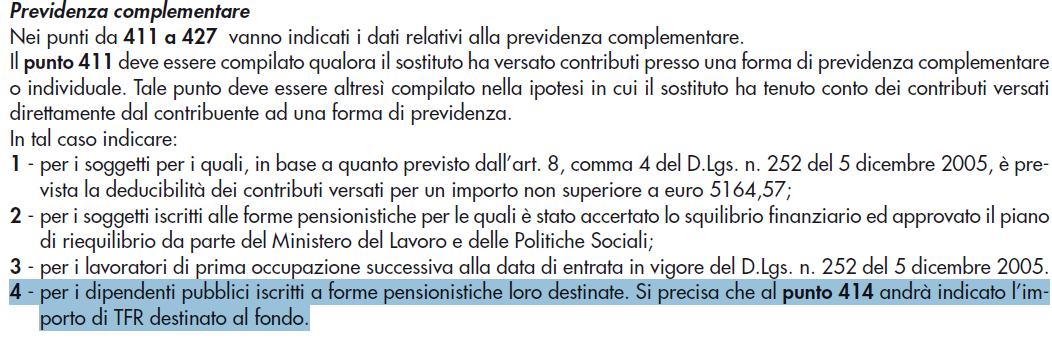 Funzioni preparatorie CU 2017: Manutenzione dati per previdenza complementare Controllare che su tutti i soggetti interessati alla