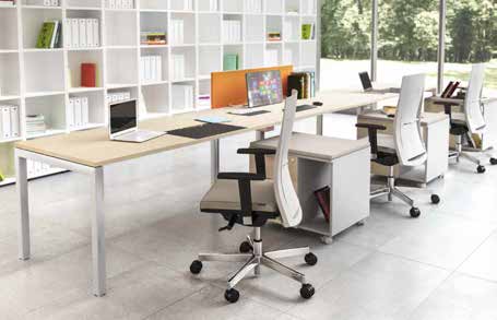 Spazi perfettamente configurati Perfectly arranged working environments La modularità di OXI permette di creare rapidamente spazi perfettamente configurati per tutte le esigenze operative.