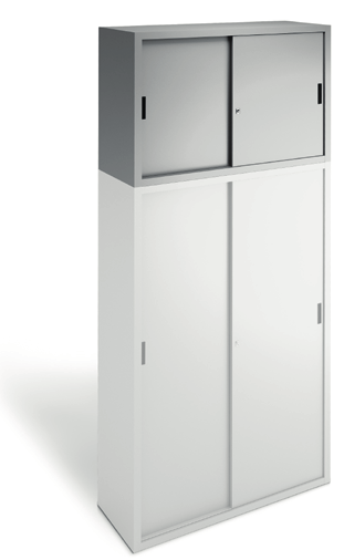 IBS12 Armadio sopralzo, porte scorrevoli. Stackable cabinet with sliding doors. CM.